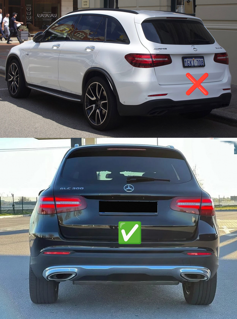 Задние брызговики Premium (для Base) для Mercedes GLC X253 2015-2022 гг - изображение 5