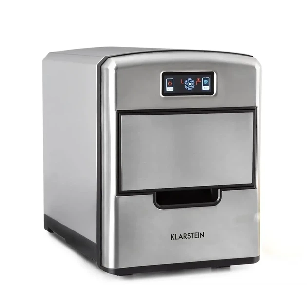 Компрессорный ледогенератор Klarstein Metropolitan 10031881, 12 кг/сутки, 2,15 л, 3 размера льда, дисплей, 36 куб./ч, 150 Вт - изображение 2