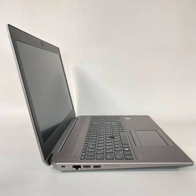 Мобильная рабочая станция Б-класс HP zBook 15 G6 / 15.6" (1920x1080) IPS / Intel Core i7-9850H (6 (12) ядер по 2.6 - 4.6 GHz) / 16 GB DDR4 / 256 GB SSD / nVidia Quadro T1000, 4 GB GDDR5, 128-bit / HDMI / TouchID / WebCam б/у + Подарок Беспроводная мышь - Фото 4 Мобильная рабочая станция Б-класс HP zBook 15 G6 / 15.6" (1920x1080) IPS / Intel Core i7-9850H (6 (12) ядер по 2.6 - 4.6 GHz) / 16 GB DDR4 / 256 GB SSD / nVidia Quadro T1000, 4 GB GDDR5, 128-bit / HDMI / TouchID / WebCam б/у + Подарок Беспроводная мышь - изображение 4