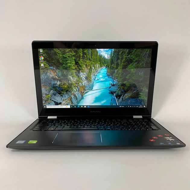 Ноутбук-трансформер Lenovo Flex 3 1580 2in1 / 15.6" (1920x1080) IPS Touch / Intel Core i7-6500U (2 (4) ядра по 2.5 - 3.1 GHz) / 8 GB DDR3 / 240 GB SSD / nVidia GeForce 940M, 2 GB DDR3, 64-bit / WebCam б/в + Подарок Бездротова миша / USB - зображення 2