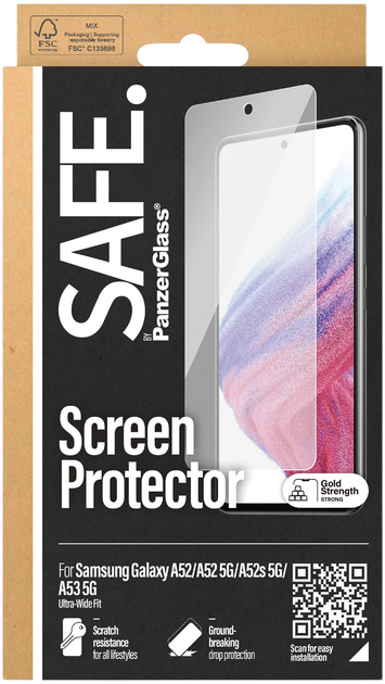 Захисне скло Panzer Glass Screen Protector для Samsung Galaxy A52/A52 5G/A52s 5G/A53 5G Transparent (5711724950575) - зображення 2