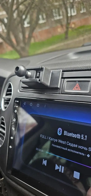 Держатель телефона для Volkswagen Tiguan, Golf+, Polo, Golf Sportsvan (Комлект: основа для панели Volkswagen+держатель HOCO CA94). - Фото 7 Держатель телефона для Volkswagen Tiguan, Golf+, Polo, Golf Sportsvan (Комлект: основа для панели Volkswagen+держатель HOCO CA94). - изображение 7
