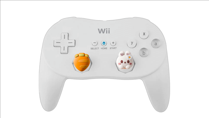 Накладки на Стики 4шт RMC Carrot Bunny Nintendo Switch Wii Steam Deck White Orange - Фото 5 Накладки на Стики 4шт RMC Carrot Bunny Nintendo Switch Wii Steam Deck White Orange - изображение 5