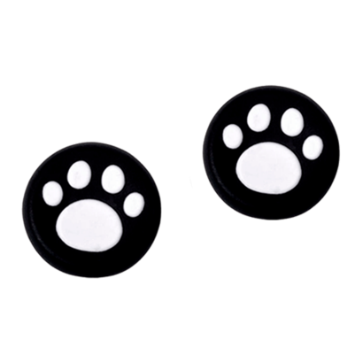 Накладки на Стики 2шт RMC Cat Paw Nintendo Switch Wii Steam Deck Black - Фото 1 Накладки на Стики 2шт RMC Cat Paw Nintendo Switch Wii Steam Deck Black - изображение 1