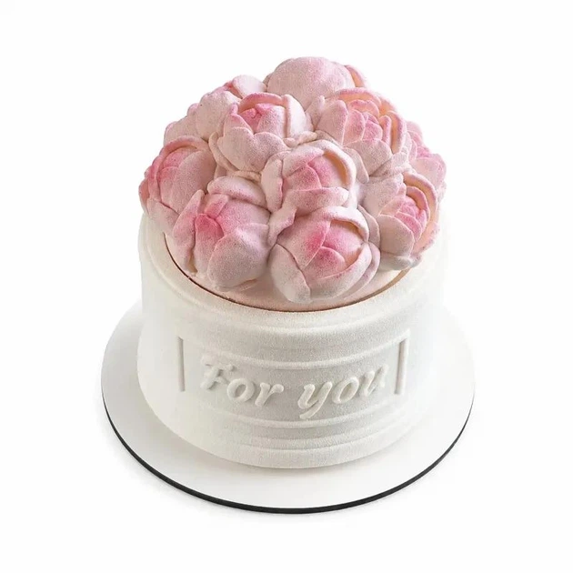 Силіконова форма Бокс "For you" та Букет півоній 2 — 1220 ml - Фото 4 Силіконова форма Бокс "For you" та Букет півоній 2 — 1220 ml - зображення 4