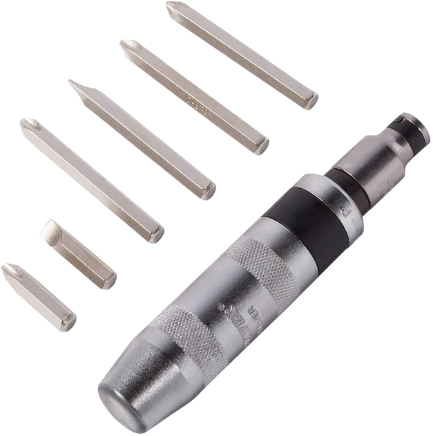 Универсальный набор ударных бит с ударно-поворотной отверткой Impact Screwdriver Set 12 бит в кейсе - изображение 3