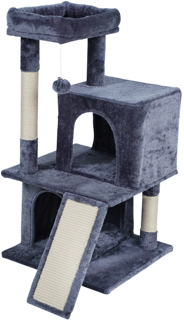 Drapak dla kota Rebel Animals 49 x 46 x 91 cm Ciemnoszary RA-1005 (5901890130417) - obraz 5