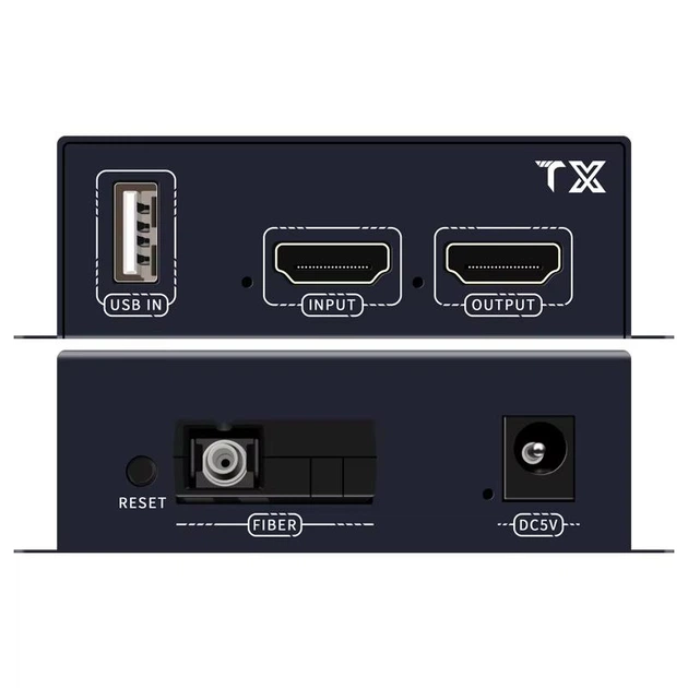 HDMI+KVM подовжувач по оптоволокну 20км, TCP/IP, Full HD 1080P - Фото 3 HDMI+KVM подовжувач по оптоволокну 20км, TCP/IP, Full HD 1080P - изображение 3