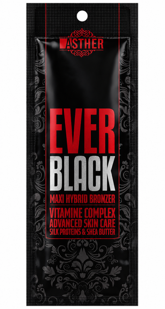 Крем для засмаги в солярії Taboo Ever Black Maxi Hybrid Bronzer з вітамінним комплексом і олією ши, 15 мл - Фото 1 Крем для засмаги в солярії Taboo Ever Black Maxi Hybrid Bronzer з вітамінним комплексом і олією ши, 15 мл - изображение 1