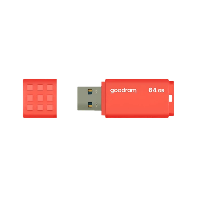 Флеш-накопитель Goodram USB 3.2 64GB Orange (TGD-UME30640O0R11) - Фото 2 Флеш-накопитель Goodram USB 3.2 64GB Orange (TGD-UME30640O0R11) - изображение 2