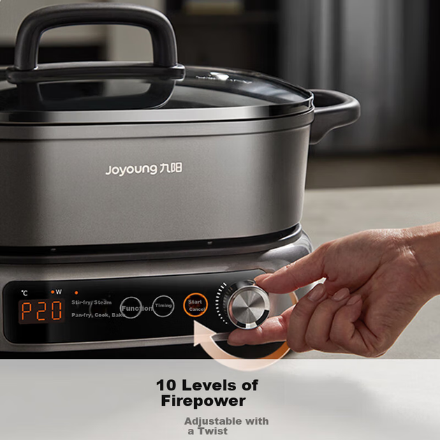 Плита Joyoung Household электрическая двухсторонняя 6л, 2200Вт, для гриля/тушения, HG60-G855 - изображение 2