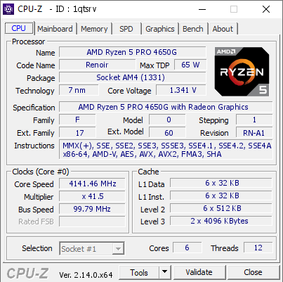 Процесор AMD Ryzen 5 PRO 4650G 6 ядер 12 потоків AM4 до 4.2 ГГц Radeon Graphics б/в - Фото 3 Процесор AMD Ryzen 5 PRO 4650G 6 ядер 12 потоків AM4 до 4.2 ГГц Radeon Graphics б/в - зображення 3