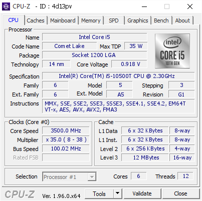 Процесор Intel Core i5-10500T 6 ядер 12 потоків LGA1200 до 3.8 ГГц 35 Вт б/в - Фото 3 Процесор Intel Core i5-10500T 6 ядер 12 потоків LGA1200 до 3.8 ГГц 35 Вт б/в - зображення 3