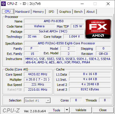 Процесор AMD FX-8350 8 ядер 8 потоків AM3+ до 4.2 ГГц 125 Вт б/в - зображення 3
