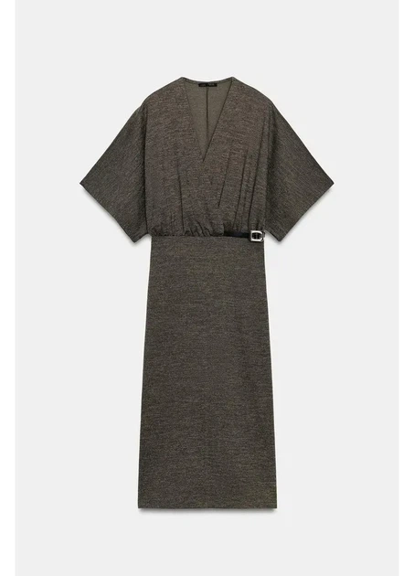 Плаття Zara 18192 Темний зелений L (5067) - Фото 4 Плаття Zara 18192 Темний зелений L (5067) - зображення 4