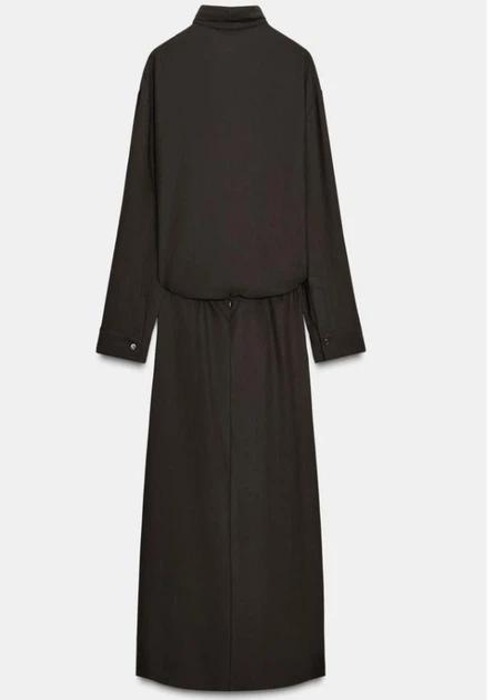 Плаття Zara 18202 Темний коричневий M (8939) - Фото 3 Плаття Zara 18202 Темний коричневий M (8939) - зображення 3