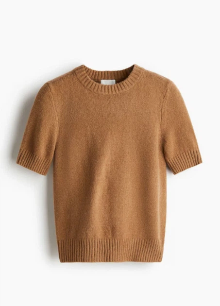 Светр H&M 18265 Темний бежевий L (1305) - Фото 4 Светр H&M 18265 Темний бежевий L (1305) - изображение 4