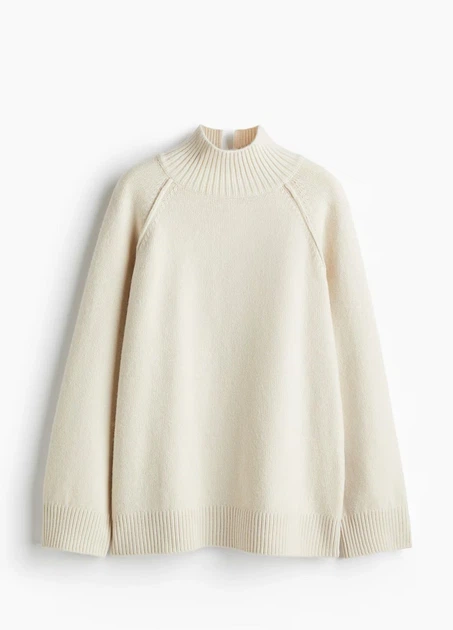 Светр H&M 18249 Світлий бежевий 3XL (1293) - Фото 3 Светр H&M 18249 Світлий бежевий 3XL (1293) - изображение 3