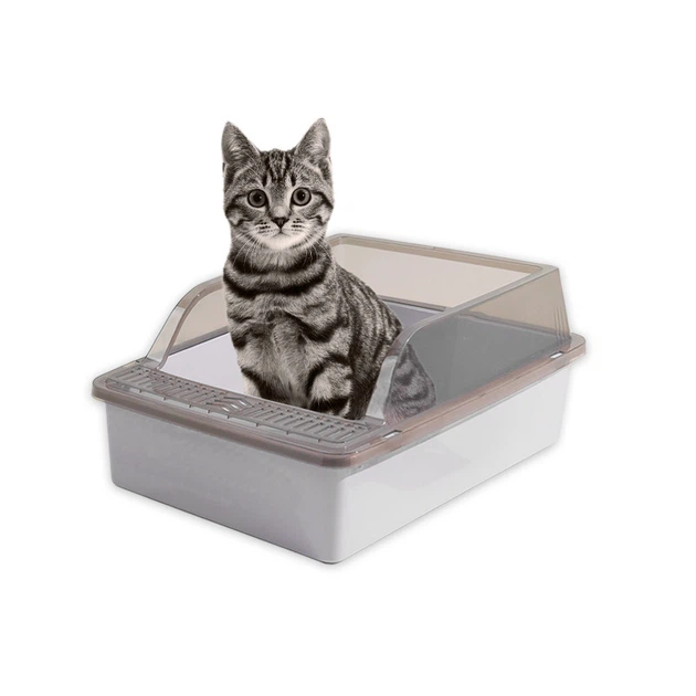 Туалет для кішок Taotaopets 263303 Gray котячий лоток з лопаткою - Фото 2 Туалет для кішок Taotaopets 263303 Gray котячий лоток з лопаткою - зображення 2