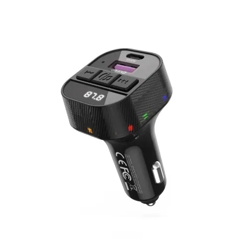 ФМ-модулятор XO BCC17 Smart Bluetooth MP3 A+C Dual Port PD30W Чорний - Фото 4 ФМ-модулятор XO BCC17 Smart Bluetooth MP3 A+C Dual Port PD30W Чорний - изображение 4