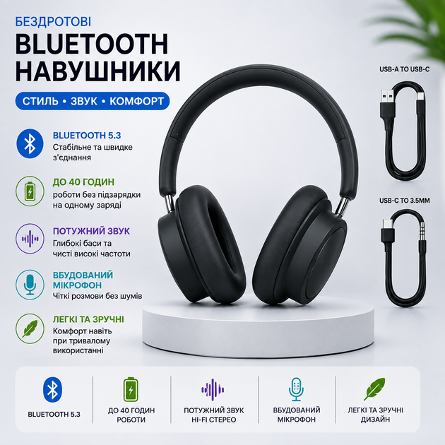 Беспроводные наушники Baseus Bowie D05 Bluetooth накладные наушники с микрофоном Серые (Grey) - Фото 3 Беспроводные наушники Baseus Bowie D05 Bluetooth накладные наушники с микрофоном Серые (Grey) - изображение 3