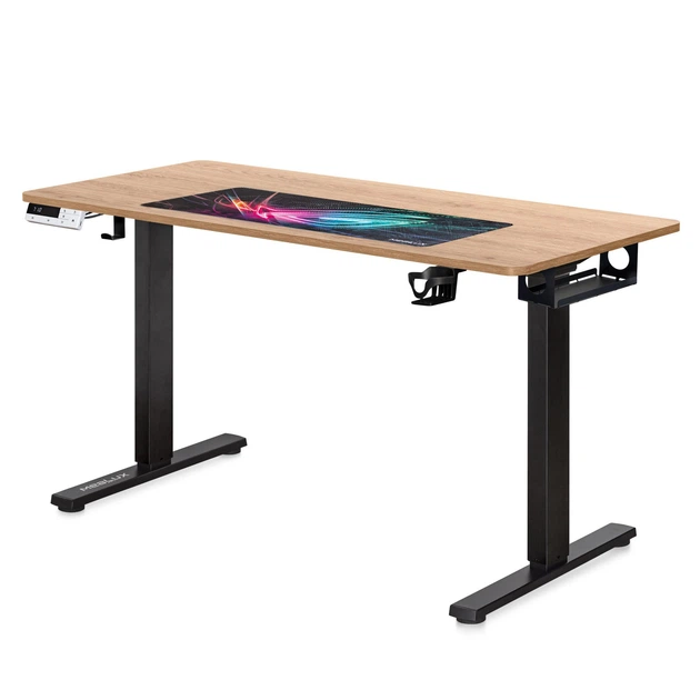Стіл Mealux PowerDesk Duo Mahogany (арт. EVO-242 Duo Mahogany / B) - зображення 2