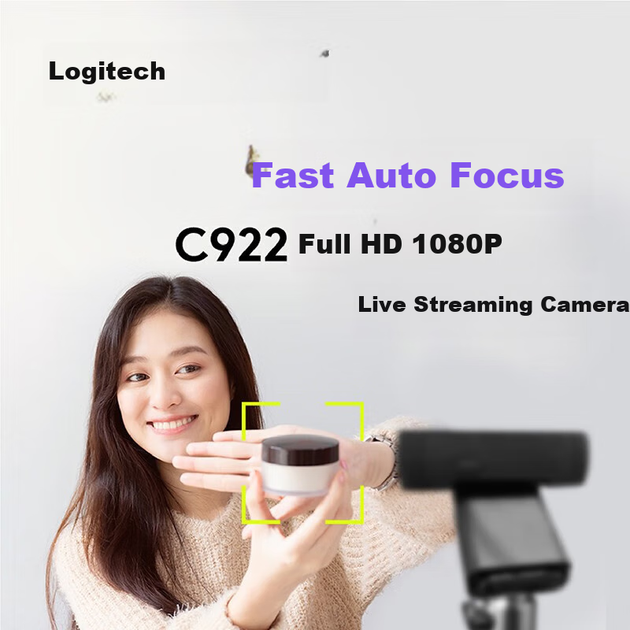Веб-камера Logitech C922 Pro Stream 1920x1080 Full HD Black - зображення 5