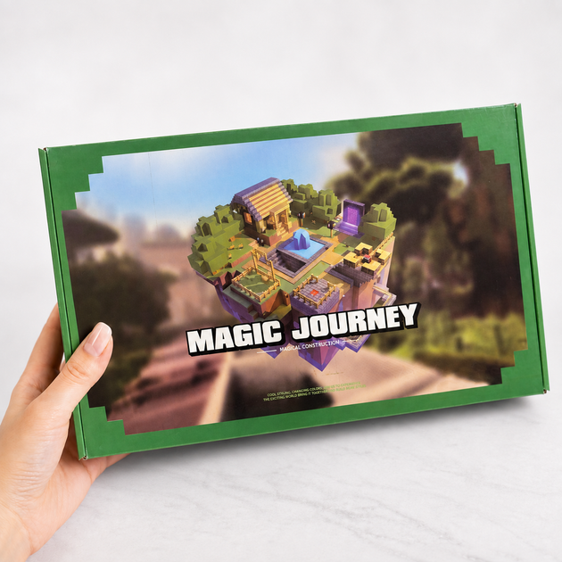 Магнітний конструктор Minecraft 200 шт по грі Майнкрафт Лістий Mk001067 - зображення 4