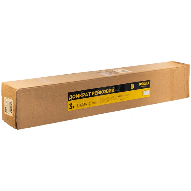 Домкрат реечный 3т 60" H 115-1350мм SIGMA (6119281) - изображение 10