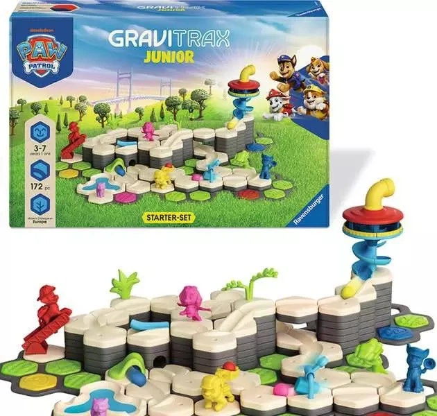 Klocki konstrukcyjne Ravensburger GraviTrax Junior Zestaw Startowy Pasi Patrol XXL 172 elementów 20007 (4005555200079) - obraz 3
