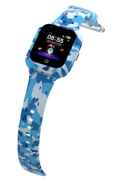 Умные часы для ребенка Lemfo KT22 с GPS трекером, 4G LTE, SIM картой, камерой и прослушиванием и аккумулятором 1000 мАч До 5 дней работы Синий - изображение 5