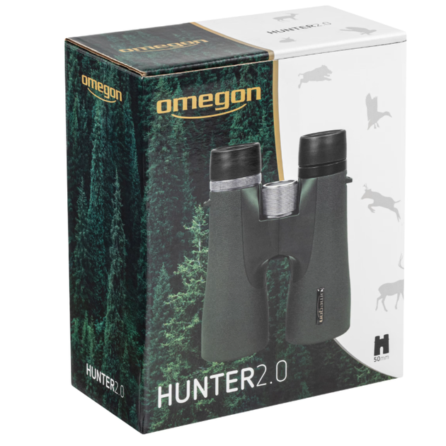Бінокль Omegon Hunter 2.0 12x50 Сірий 71567 - зображення 4