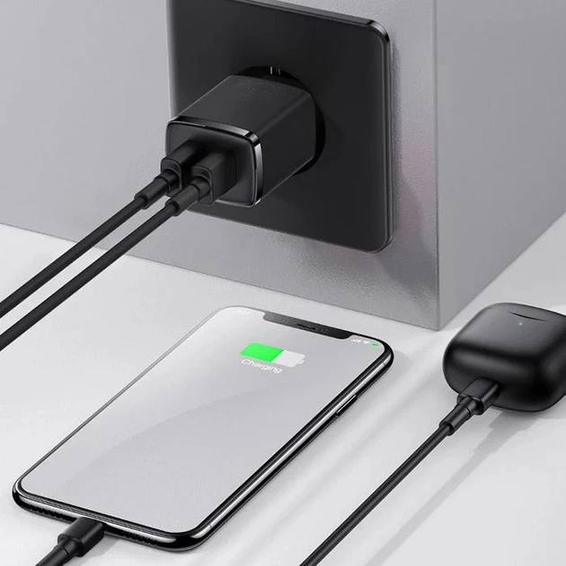 Мережевий зарядний пристрій Baseus Compact Charger 10.5W Black CCXJ010201 - зображення 6