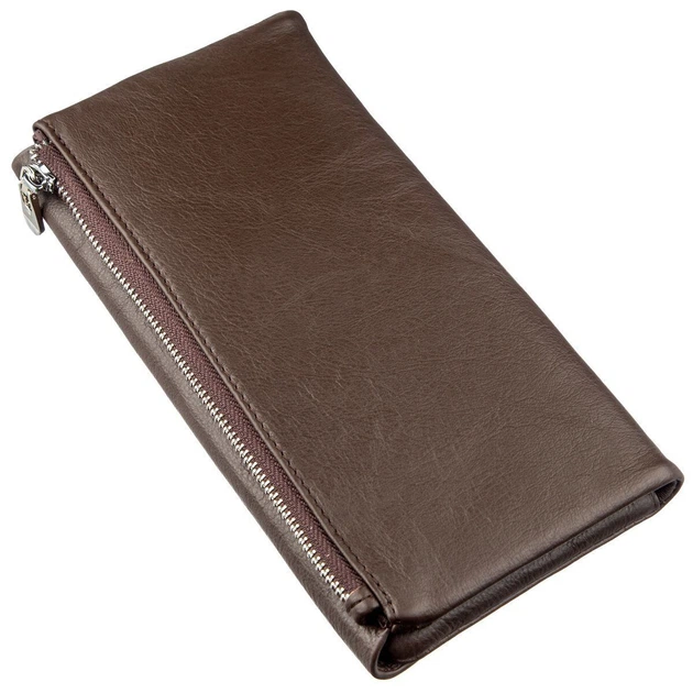 Практичный женский кошелек-клатч ST Leather 18841 коричневый - изображение 6