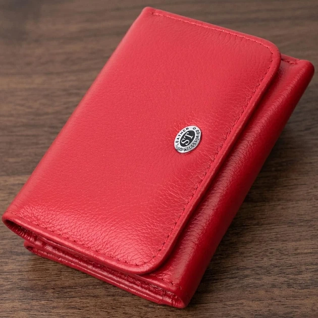 Женский кошелек горизонтального формата ST Leather 22721 красный - Фото 1 Женский кошелек горизонтального формата ST Leather 22721 красный - изображение 1
