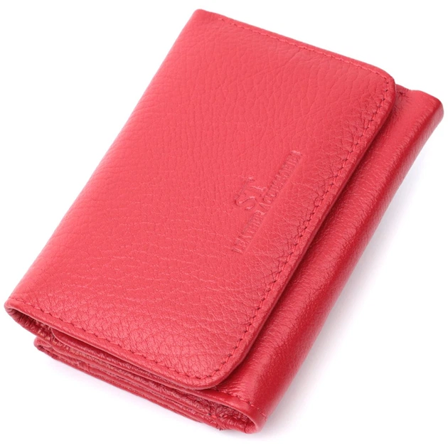 Женский портмоне с монетницей из натуральной кожи ST Leather 22727 красный - Фото 5 Женский портмоне с монетницей из натуральной кожи ST Leather 22727 красный - изображение 5