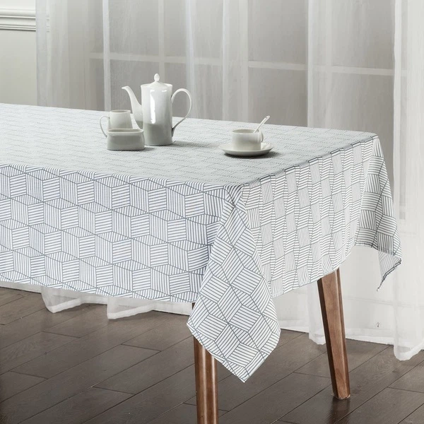 Скатерть Soho Geometria Grey 140х180 см водоотталкивающая - изображение 6