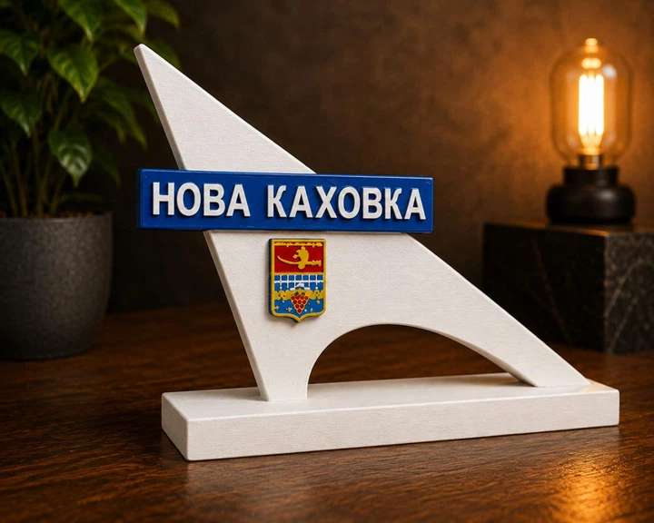 Статуетка Стела міста Нова Каховка 14х13х5 см - изображение 2