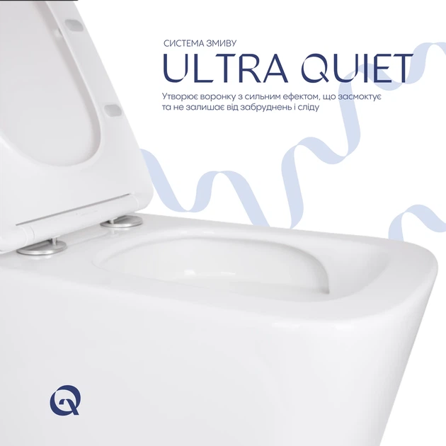 Унитаз подвесной Qtap Tern с сиденьем Soft-close QT17332303ASW - изображение 5