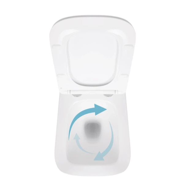 Унитаз подвесной Qtap Crow безободочный с сиденьем Soft-close QT05335171W - изображение 6