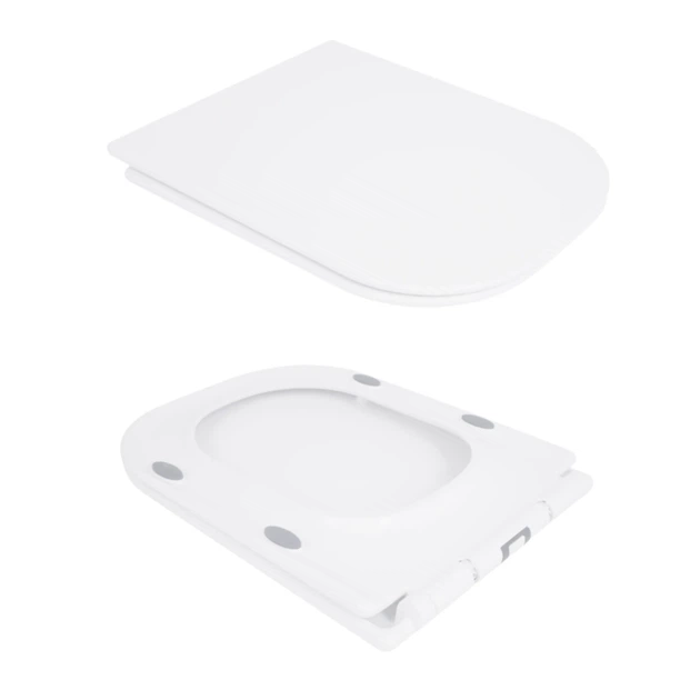 Унитаз-компакт Qtap Presto Quadro безободочный с сиденьем Soft-close QT24221215AW - изображение 8