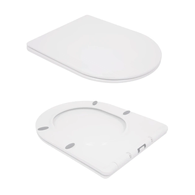 Унітаз підвісний Qtap Swan безобідковий з сідінням Soft-close QT16335178W - зображення 8