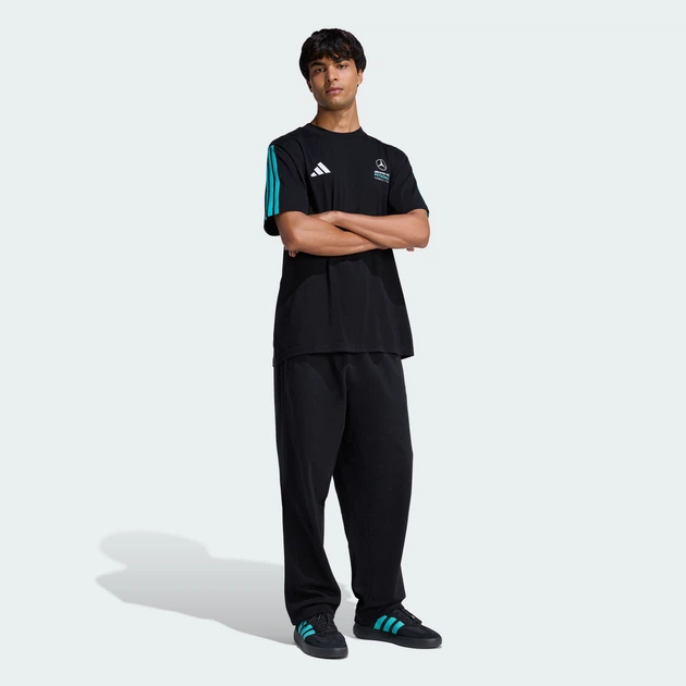 Мужская футболка MERCEDES - AMG PETRONAS FORMULA 1 TEAM DNA adidas KE8161 (L) черный (4068819447580) - Фото 3 Мужская футболка MERCEDES - AMG PETRONAS FORMULA 1 TEAM DNA adidas KE8161 (L) черный (4068819447580) - изображение 3