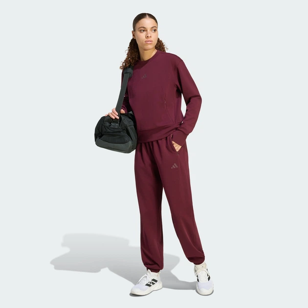 Женские джоггеры Designed For Training Warm-Up adidas KS3311 (XS) Бордовый (4068804242275) - изображение 4