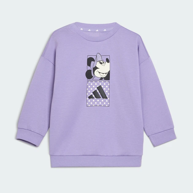Дитячий комплект: світшот і штани ADIDAS DISNEY MINNIE MOUSE T-SHIRT adidas KG6114 (80) фіолетовий (4069996787711) - Фото 2 Дитячий комплект: світшот і штани ADIDAS DISNEY MINNIE MOUSE T-SHIRT adidas KG6114 (80) фіолетовий (4069996787711) - зображення 2