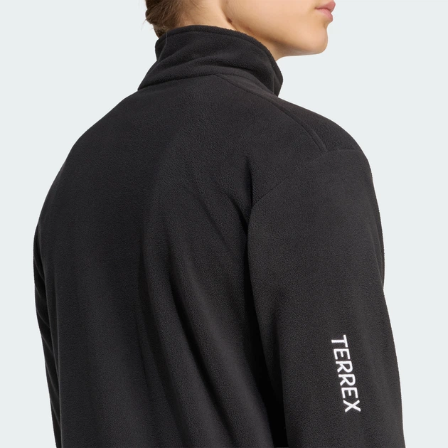 Женская спортивная кофта Terrex Multi Essentials Half Zip Fleece adidas KZ1798 (L) черный (4069996659452) - изображение 5
