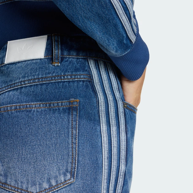 Жіноча спідниця 3 STRIPES PENCIL DENIM adidas KD2908 (46) Різнокольоровий (4068822745673) - зображення 5