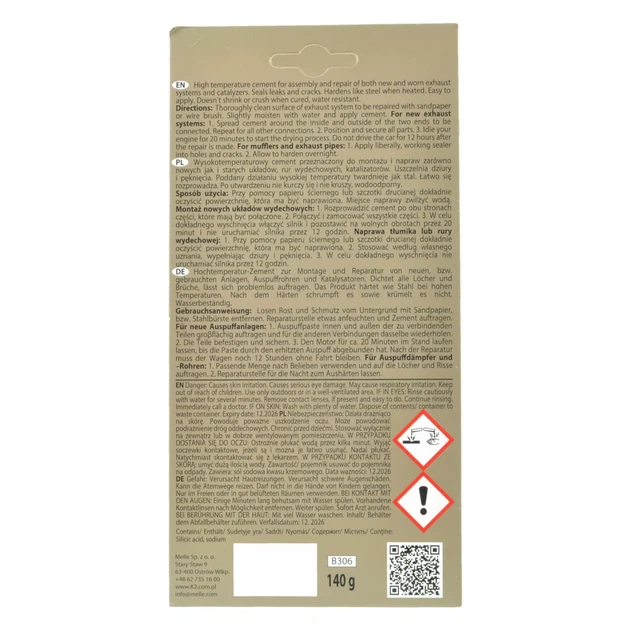 Герметик для монтажа и ремонта глушителей K2 BOND MEFIX 140 г (B306) - изображение 2