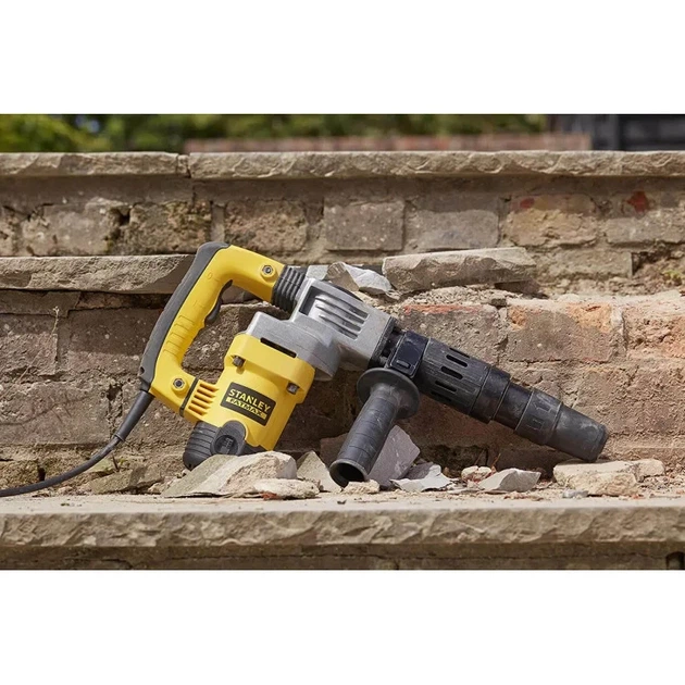 Молот отбойный сетевой STANLEY FatMax SDS-Max 1010 Вт 8.5 Дж 6 кг антивибрационная ручка кейс SFMEH220K-QS - изображение 2