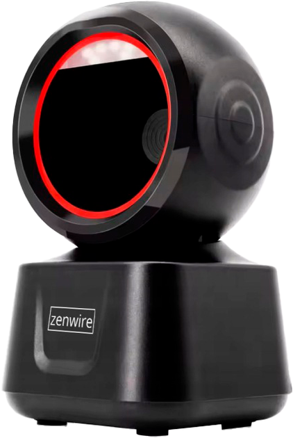 Stacjonarny precyzyjny czytnik skaner kodów kreskowych Zenwire 1D, 2D, USB Black (5904507529680) - obraz 2